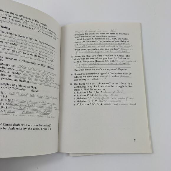 Religious Christian Booklets Concordia Bible Study Fundamental Doctrine 1980s 3 - Picture 6 of 16